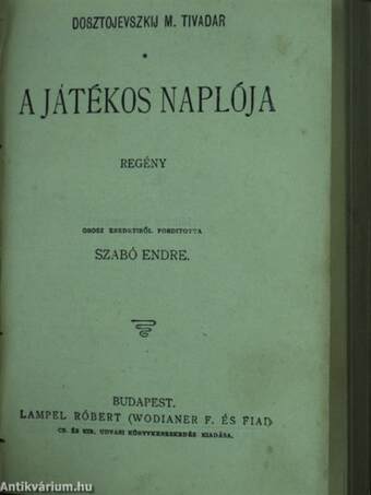 A boszorkány/Lady Windermere legyezője/Helvila/Az úr, az asszony és a baba/A játékos naplója/Változatok a G-húron