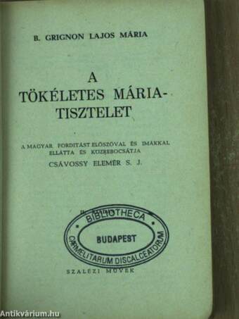 A tökéletes Mária-tisztelet