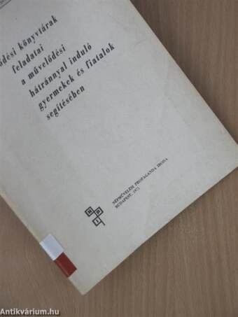 A közművelődési könyvtárak feladatai a művelődési hátránnyal induló gyermekek és fiatalok segítésében