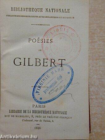 Poésies de Gilbert