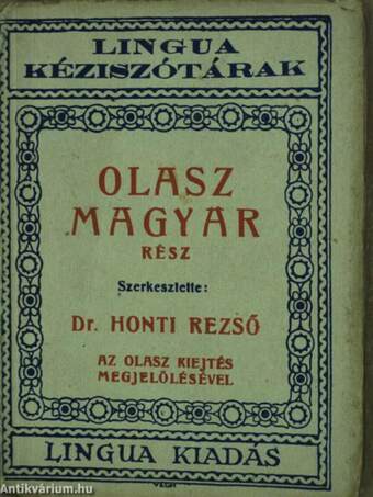 Magyar-olasz és olasz-magyar kéziszótár II.