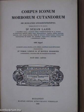 Corpus Iconum Morborum Cutaneorum 1-3.