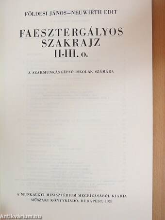 Faesztergályos szakrajz II-III. o.