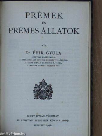 Prémek és prémes állatok