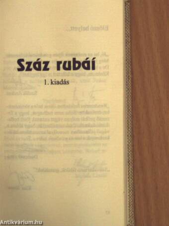 Száz rubáí