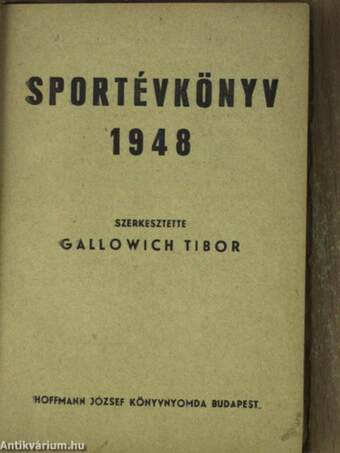 Sportévkönyv 1948