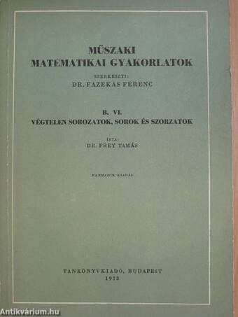 Műszaki matematikai gyakorlatok B. VI.