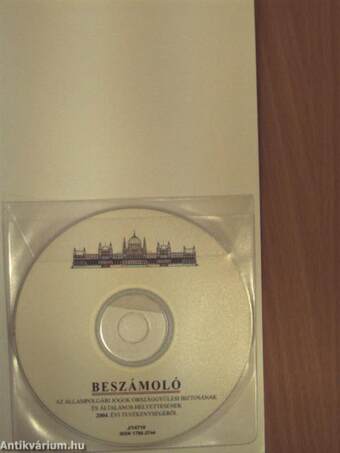 Beszámoló az állampolgári jogok országgyűlési biztosának és általános helyettesének 2004. évi tevékenységéről - CD-vel