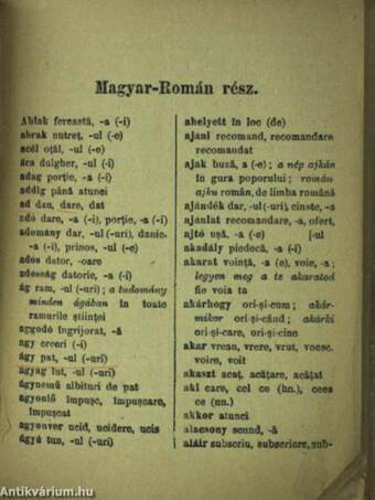 Magyar-román/román-magyar zsebszótár