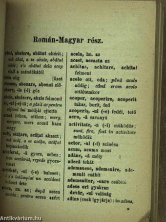 Magyar-román/román-magyar zsebszótár