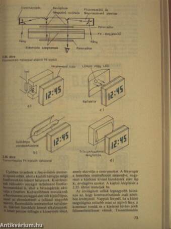 Optoelektronikai kijelzők és megjelenítők