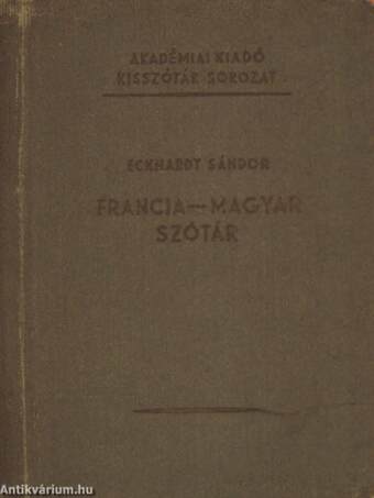 Francia-magyar szótár