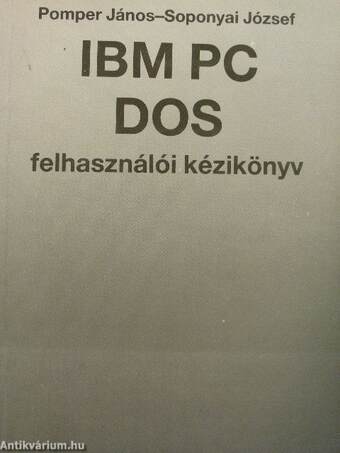 IBM PC DOS felhasználói kézikönyv