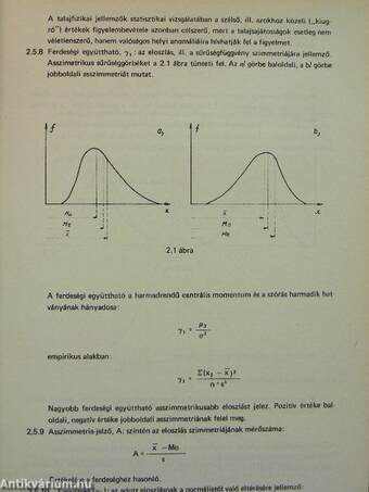 Talajfizikai jellemzők matematikai-statisztikai feldolgozásának módszerei