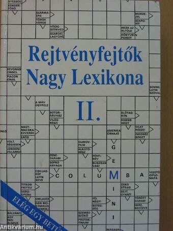 Rejtvényfejtők Nagy Lexikona I-II.