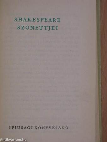 Shakespeare szonettjei