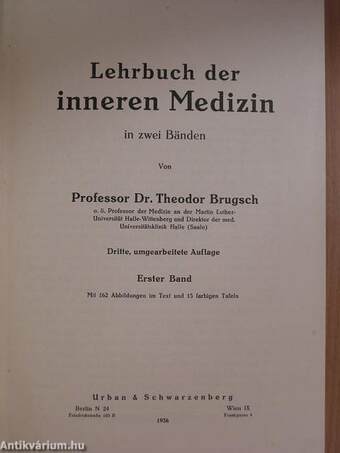 Lehrbuch der Inneren Medizin I-II.