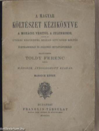 A magyar költészet kézikönyve II. (töredék)