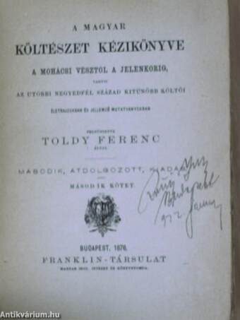 A magyar költészet kézikönyve II. (töredék)