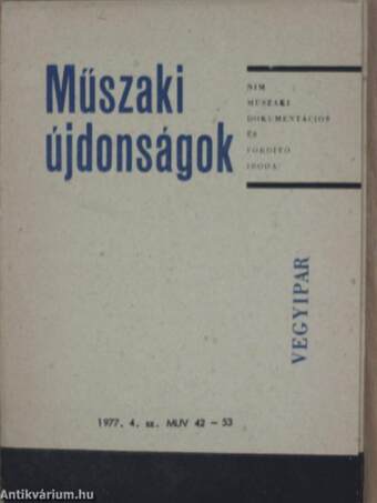 Műszaki Újdonságok 1977/4. MUV 42-53