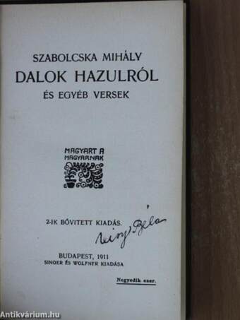 Dalok hazulról