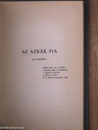 Asszonyölők/Az azrák fia