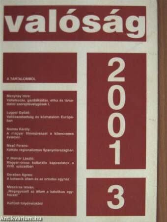 Valóság 2001. március