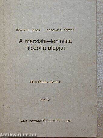 A marxista-leninista filozófia alapjai