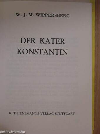 Der Kater Konstantin