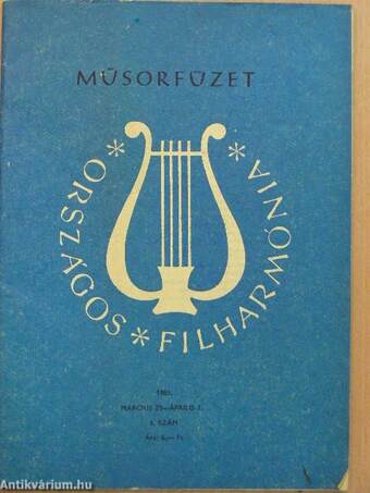 Országos Filharmónia Műsorfüzet 1983/6.