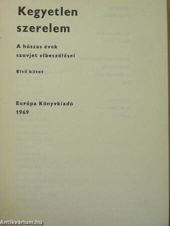 Kegyetlen szerelem 1-2.