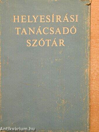 Helyesírási tanácsadó szótár