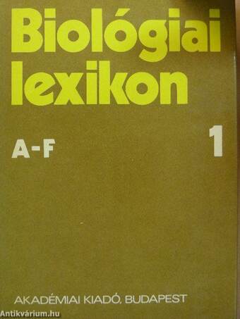 Biológiai lexikon 1-4.