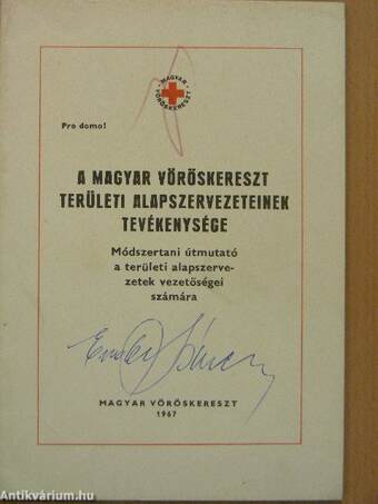 A Magyar Vöröskereszt területi alapszervezeteinek tevékenysége