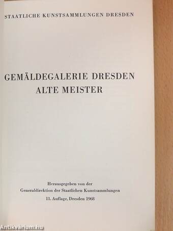 Gemäldegalerie Dresden alte Meister