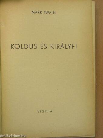 Koldus és királyfi