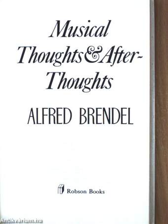 Musical Thoughts and Afterthoughts