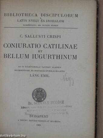 Coniuratio Catilinae et Bellum Iugurthinum