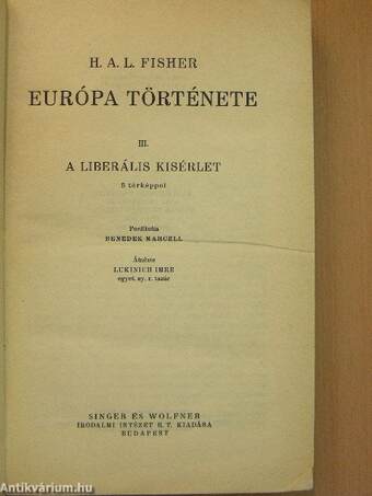 Európa története III.