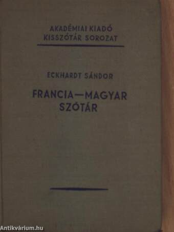 Francia-magyar szótár