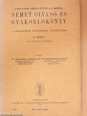 Német olvasó- és gyakorlókönyv II.