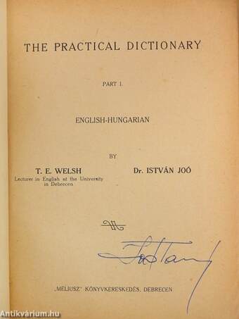 The practical dictionary I.