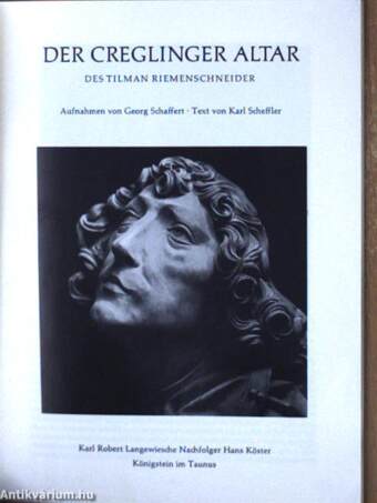 Der Creglinger Altar des Tilman Riemenschneider