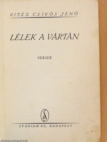 Lélek a vártán (Tiltólistás kötet)