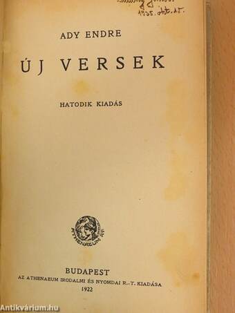 Uj versek