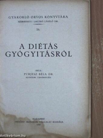 A diétás gyógyitásról