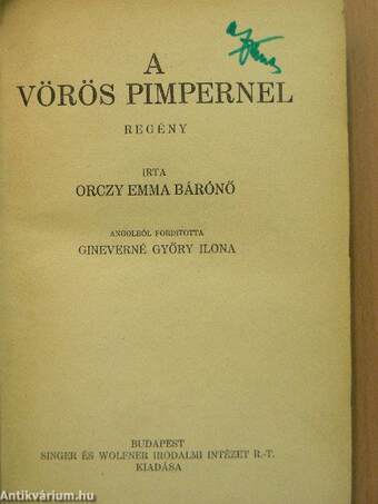 A Vörös Pimpernel