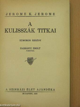 A kulisszák titkai