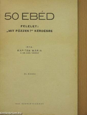 50 ebéd