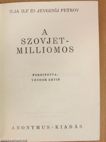 A szovjetmilliomos